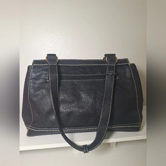 b.o.c. Black and Tan Shoulder Bag with Woven Design - Picture 5 of 10